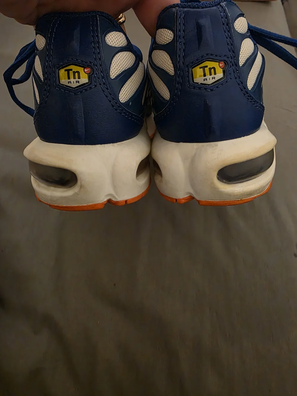 Nike Kids' Air Max Inspired Blue & White Athletic Shoes